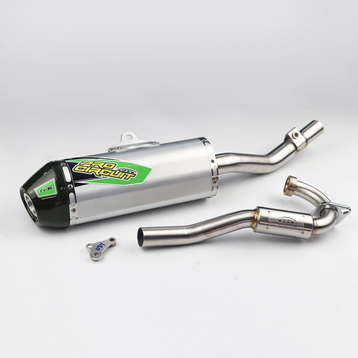Full System Complete Muffler Exhaust Green Carbon Fit FOR KAWASAKI KLX140L KLX