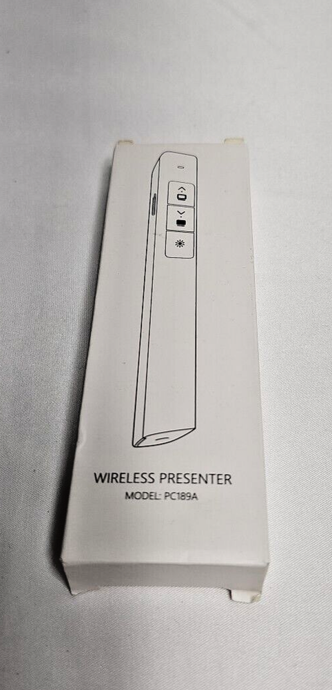 PC189a Wireless Presenter with Laser Pointer 300 FT, 2.4GHz Presentation ...