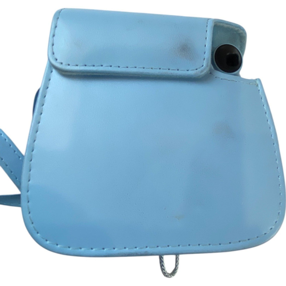 Fujifilm Instax Mini 7+ Instant Camera Light Blue with Carry Case Untested
