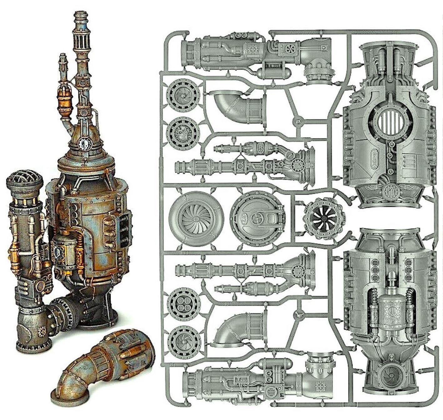 Games Workshop Warhammer 40K Alchomite Pipes Terrain Model