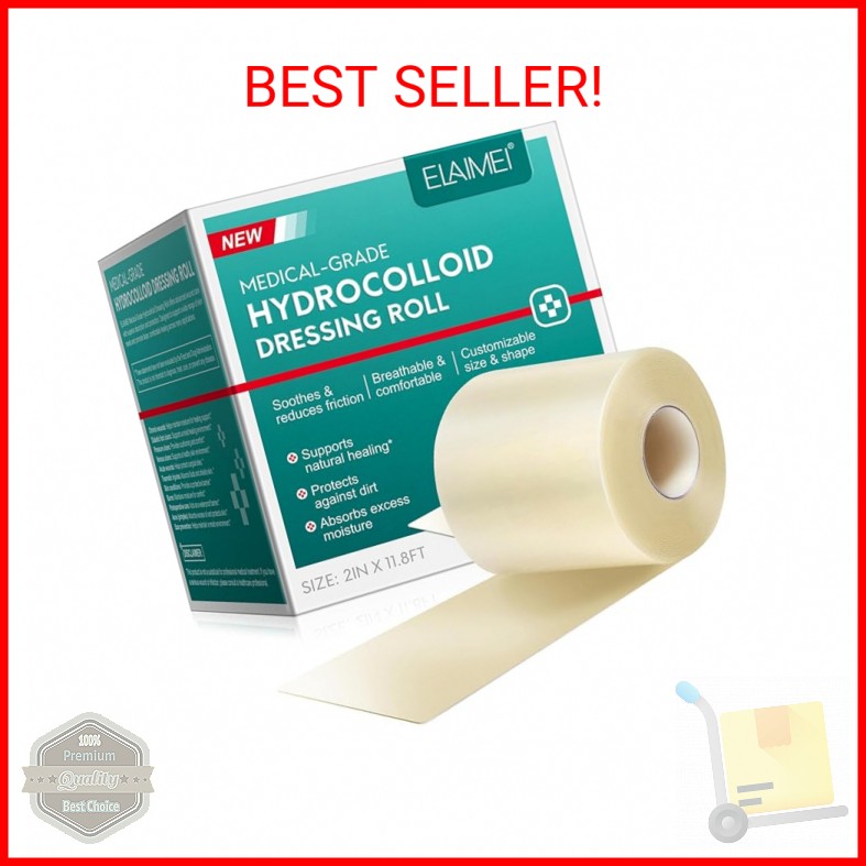 Hydrocolloid Roll for Wound Care - Cut-to-Size, Extra Large Hydrocolloid Patch B