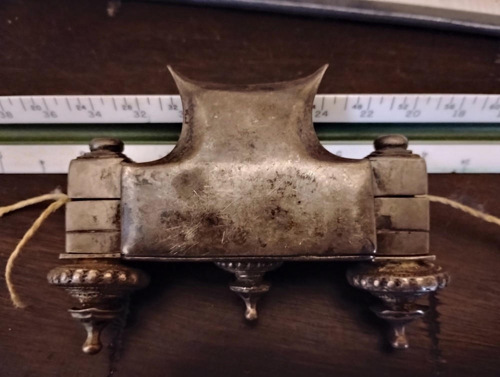 Antique Judaica Silver Scroll Amulet Holder