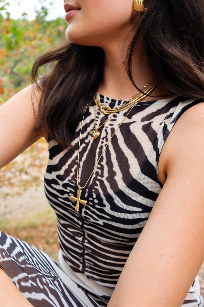 Herringbone Knot Necklace