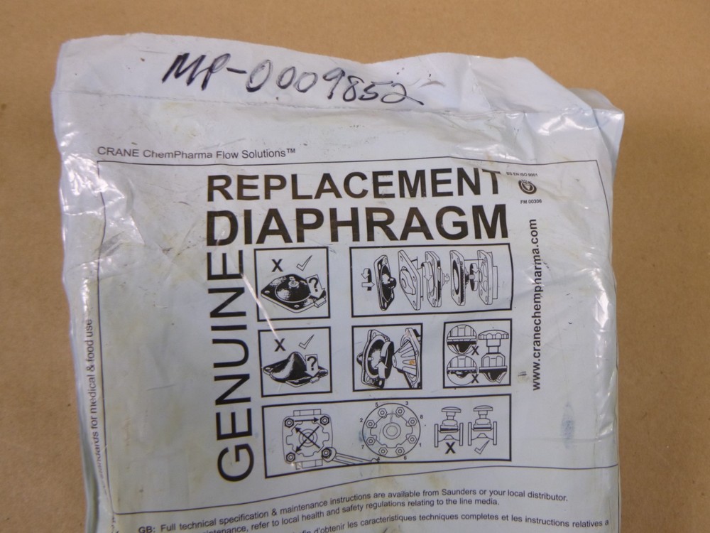 DA080E2 Crane Saunders Diaphragm Valve Replacement A-080425 3"
