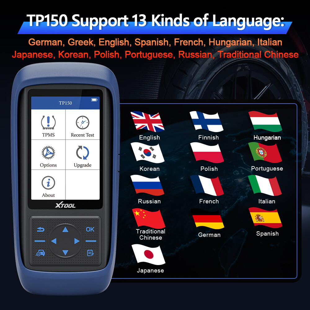 XTOOL NEW TP150 TPMS Programming Tool Universal TPMS Relearn/Reset/Activate 2025