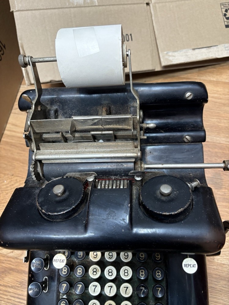 Antique Burroughs Adding Machine. Untested. Sold As Is. For Parts Only