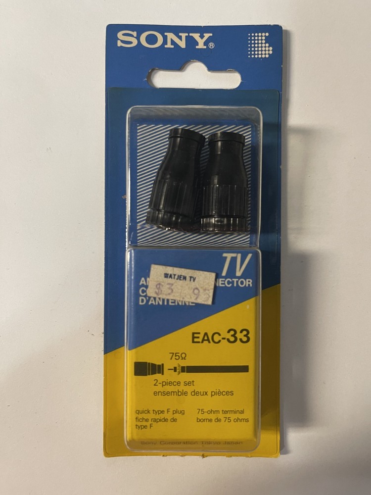 Sony EAC-33 Antenna Connector NOS