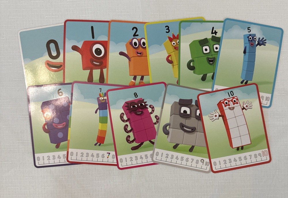 Hand2Mind MathLink Cubes NUMBER BLOCKS 0-10 Numberling REPLACEMENT CARDS ONLY