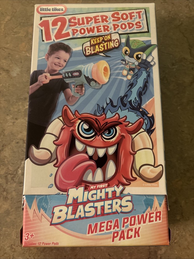 My First Mighty Blasters 12 Super Soft Power Pods, Mega Power Pack. New.