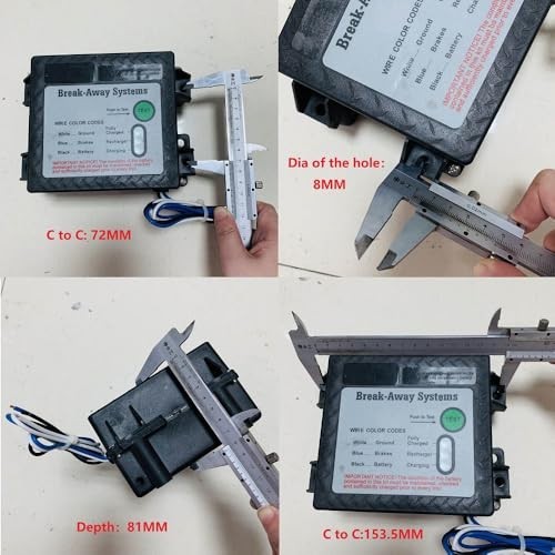 12V Trailer Breakaway Kit with LED Light - Universal Waterproof Brake Controller