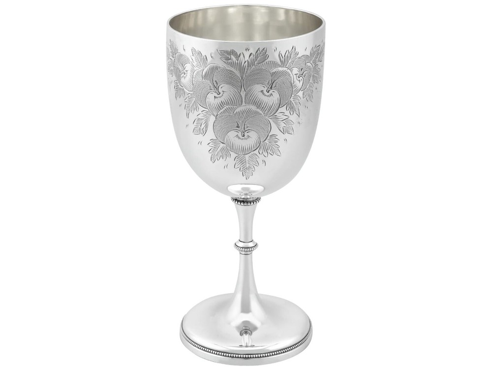 Sterling Silver Goblet Antique Victorian (1880)