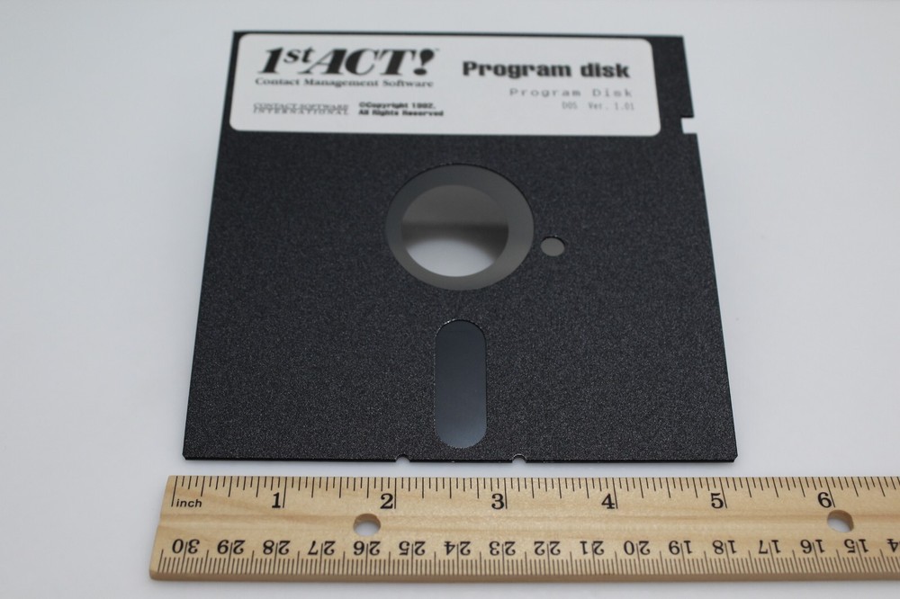1st Act! Contact Management Software - Program Disk - 5 1/4" Floppy Disk, 1992