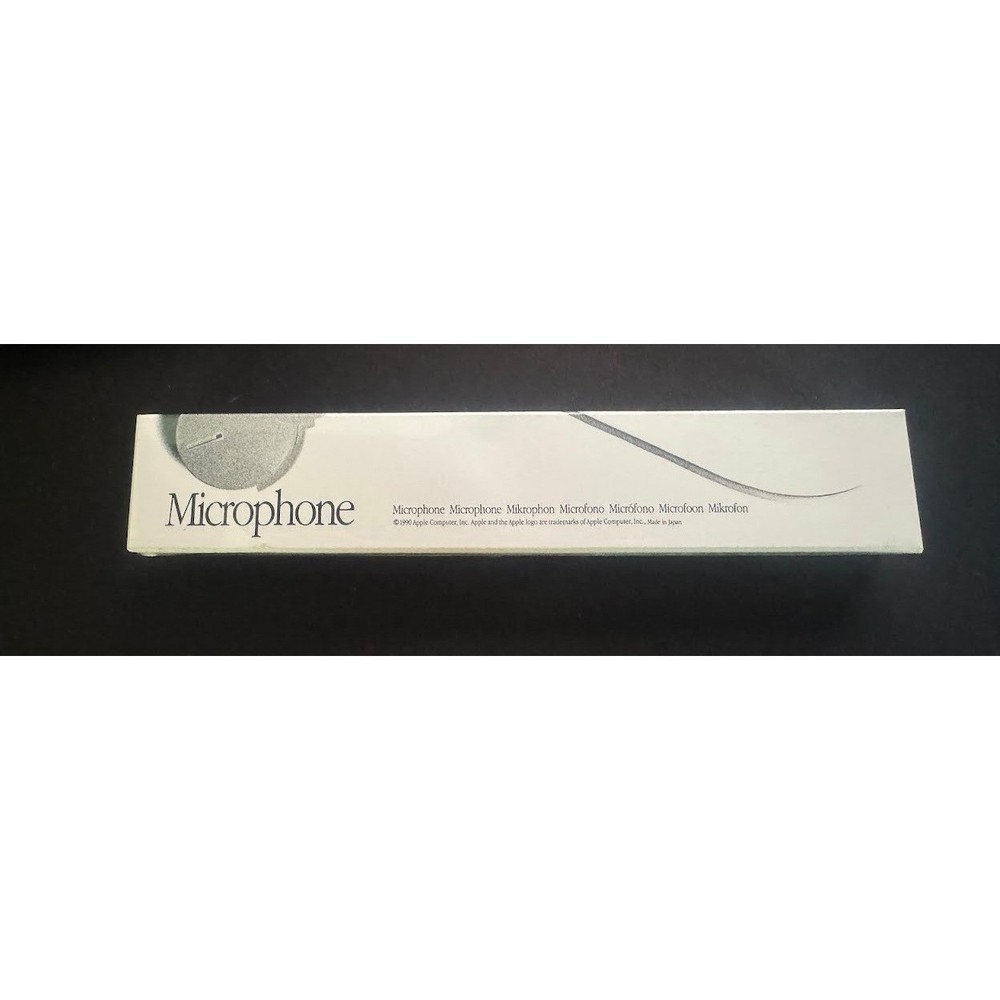 Sealed vintage 1990 Apple Mac Computer Microphone Freestanding wired audiojack!