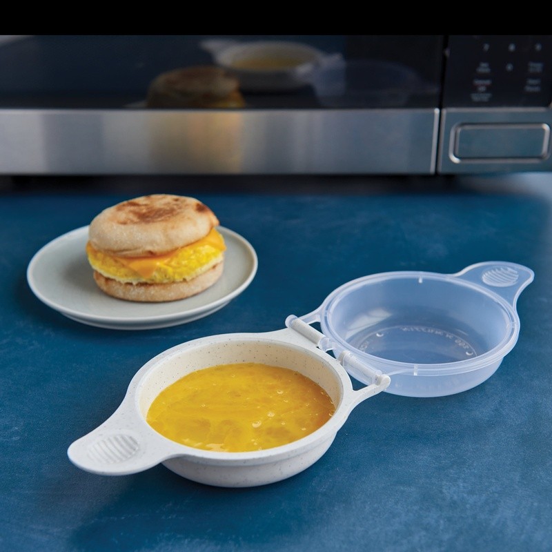 Microwave Egg Sandwich Maker Non-Stick Cooking Tool Quick Breakfast Solution New
