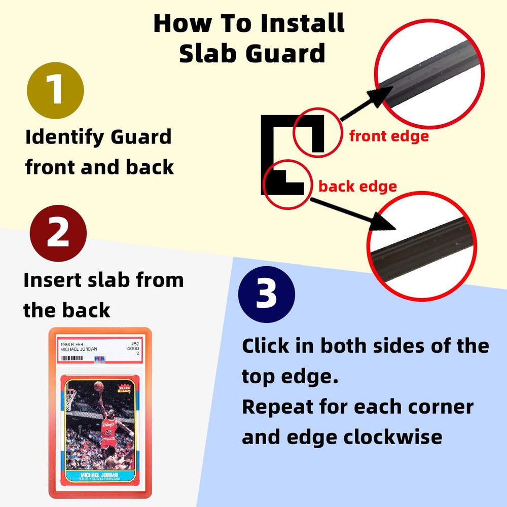 NAKIS Slab Guard for PSA Graded Cards, 5-Pack 5 Pack, 5 Pack Combination 1
