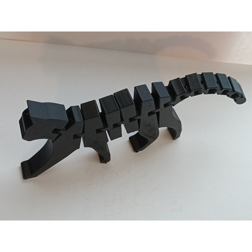 Articulated 3D Printed Halloween Black Cat