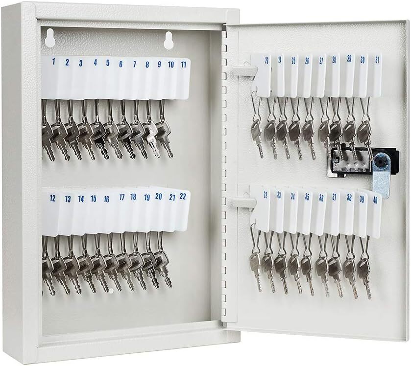 New Key Combination Lock Box Cabinet Storage Safe Wall Mount Holder 40 Keys