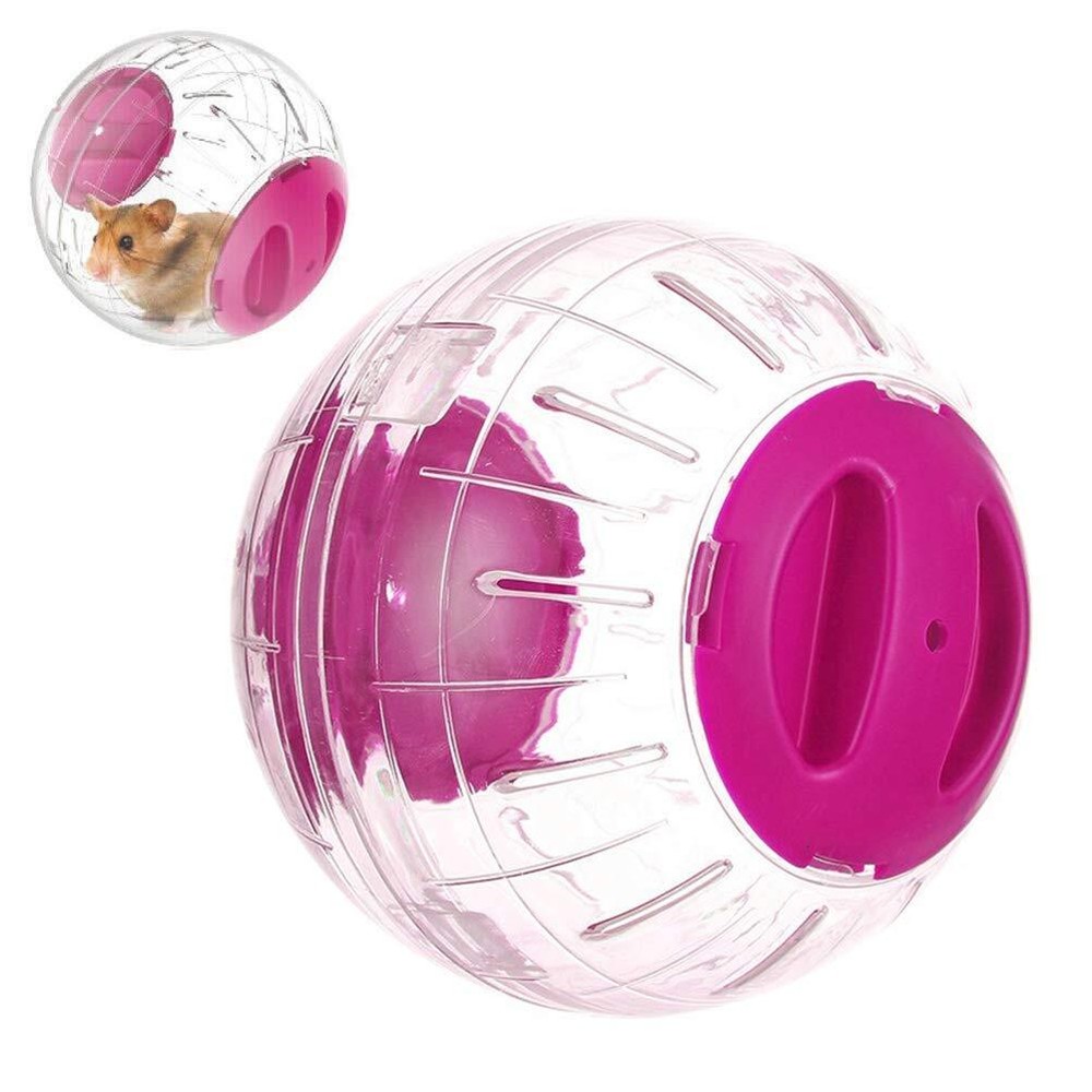 Dwarf Hamster Running Ball 4.7" Silent Exercise Wheel Pink