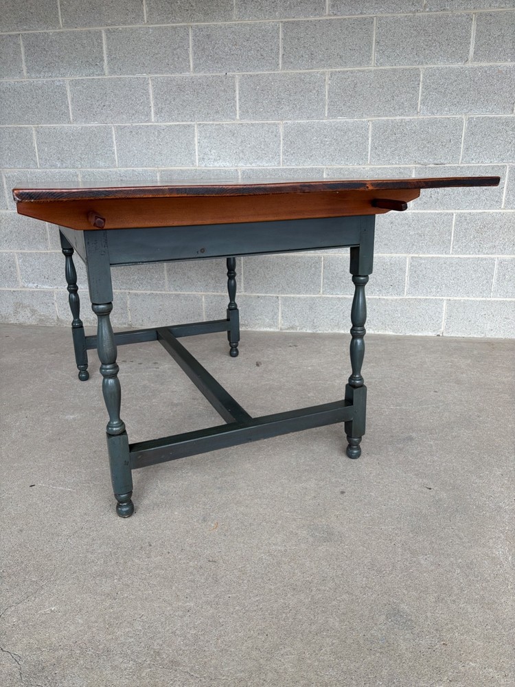 STEPHEN VON HOHEN HAND MADE PIN DOWELLED PINE 60" DINING TABLE
