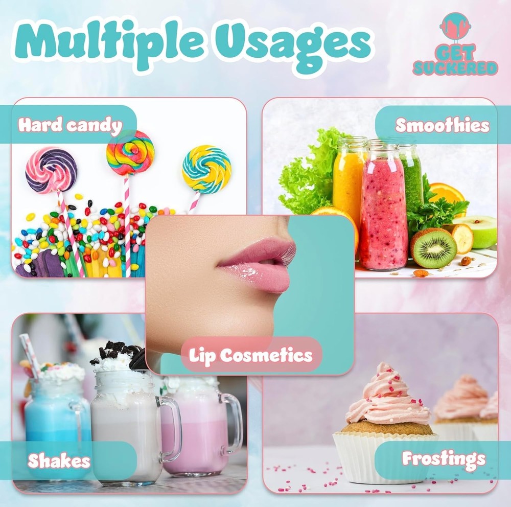 Cake Batter & Blue Raspberry Flavoring Oils (3.7 mL each)