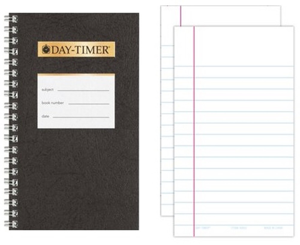 Day-Timer Solutions Set Accessory Pack, 1 Wirebound + 2 Pads Compact Size, 3"x5"
