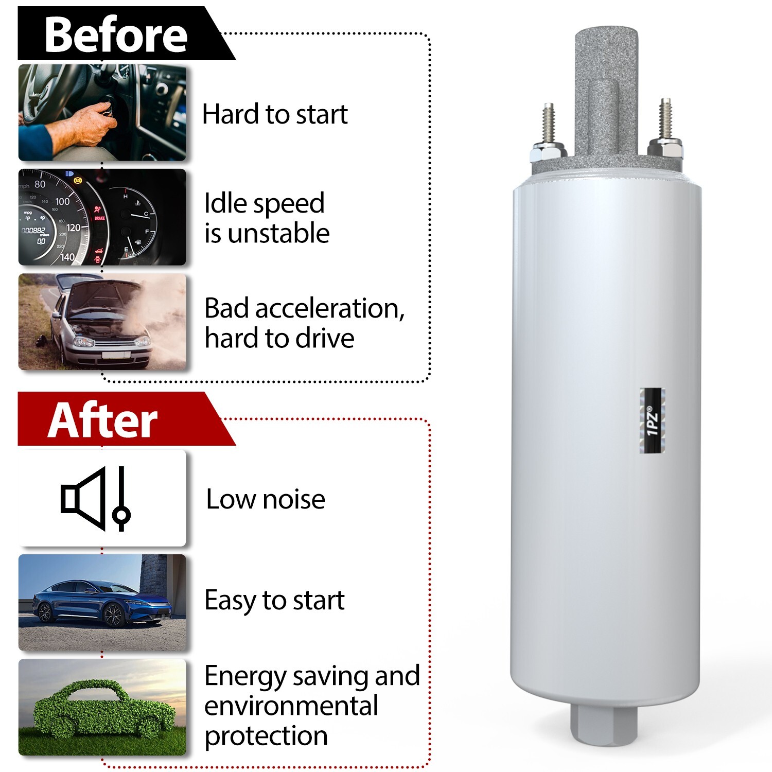 Genuine GSL392 Walbro 255LPH External Inline High Pressure Fuel Pump 650 HP