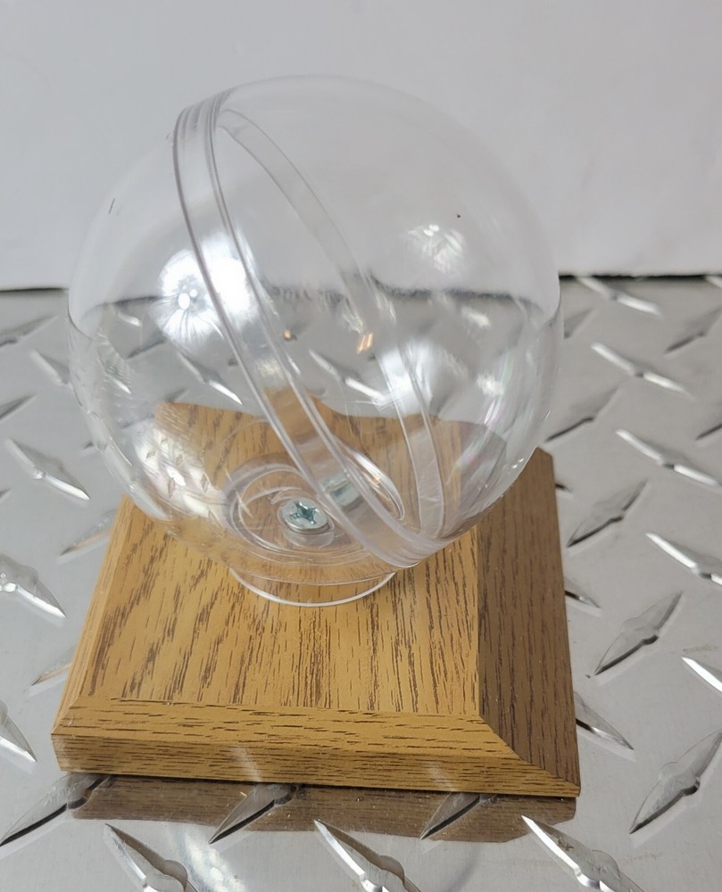 Baseball Holder Wood Base Trophy Game Ball Display Case Award Box E