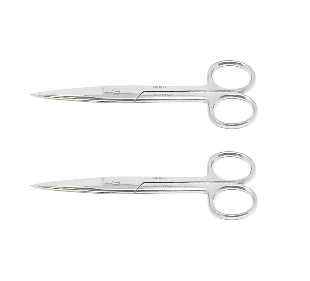 2 Premium O.R Grade Surgical Dressing Scissors 6.5" Sharp/Sharp Ends Instruments