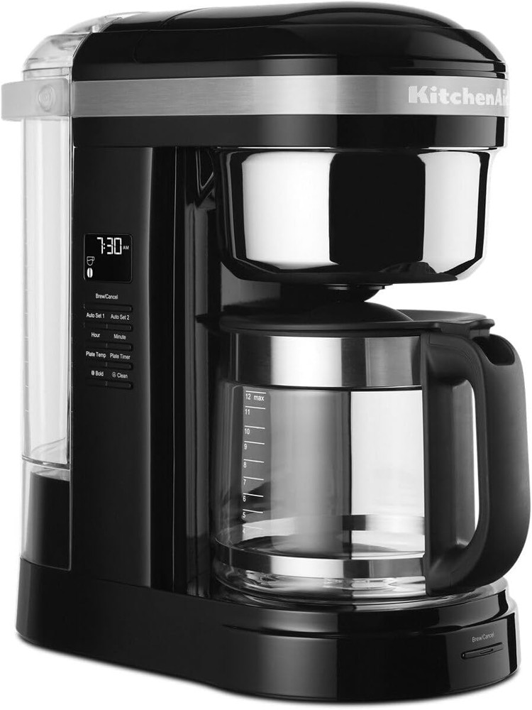 KitchenAid 12-Cup Drip Coffee Maker with Spiral Showerhead and Programmable Warm