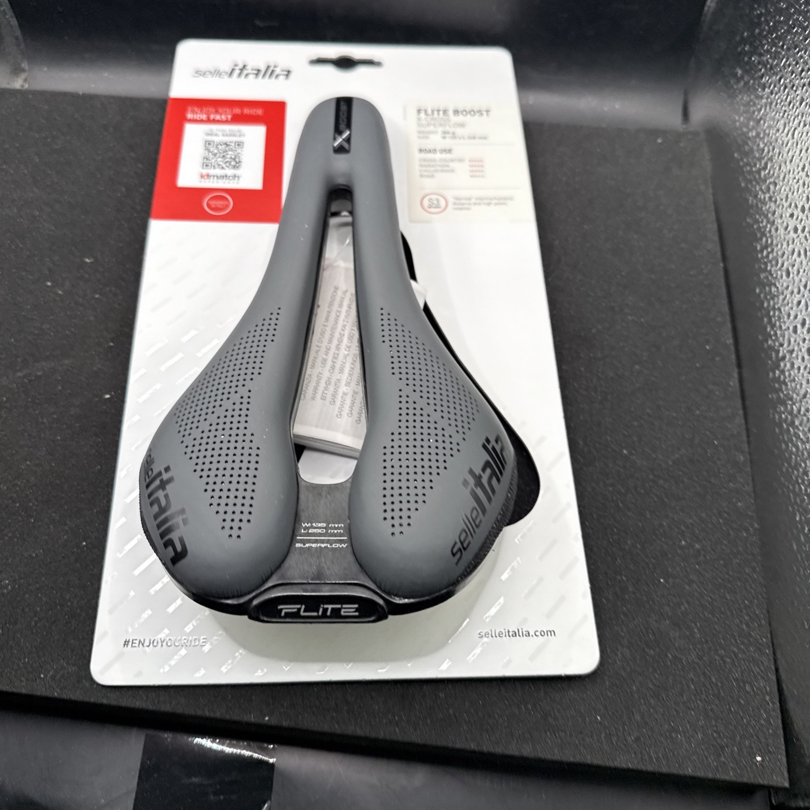 Selle Italia Flite Boost X-cross Superflow S3 135mm Ti316 Grey (9419-44)