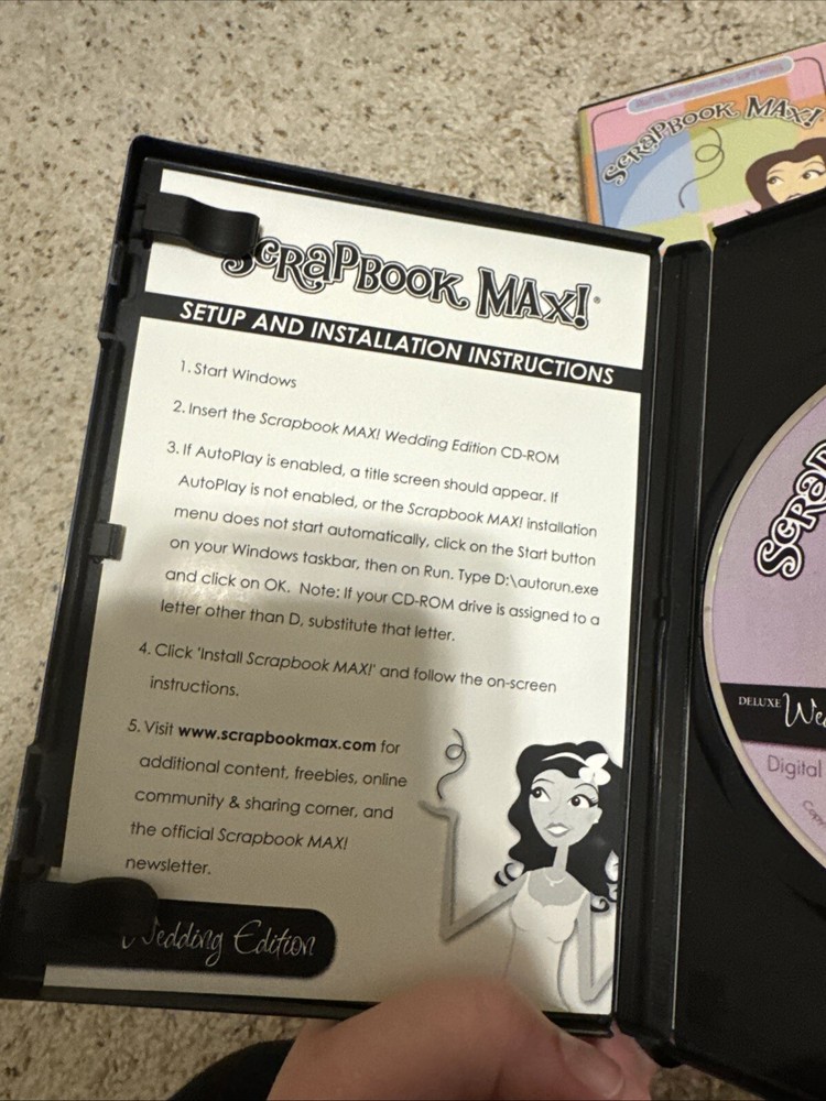 Scrapbook Max Wedding Edition School Edition Computer Program Software