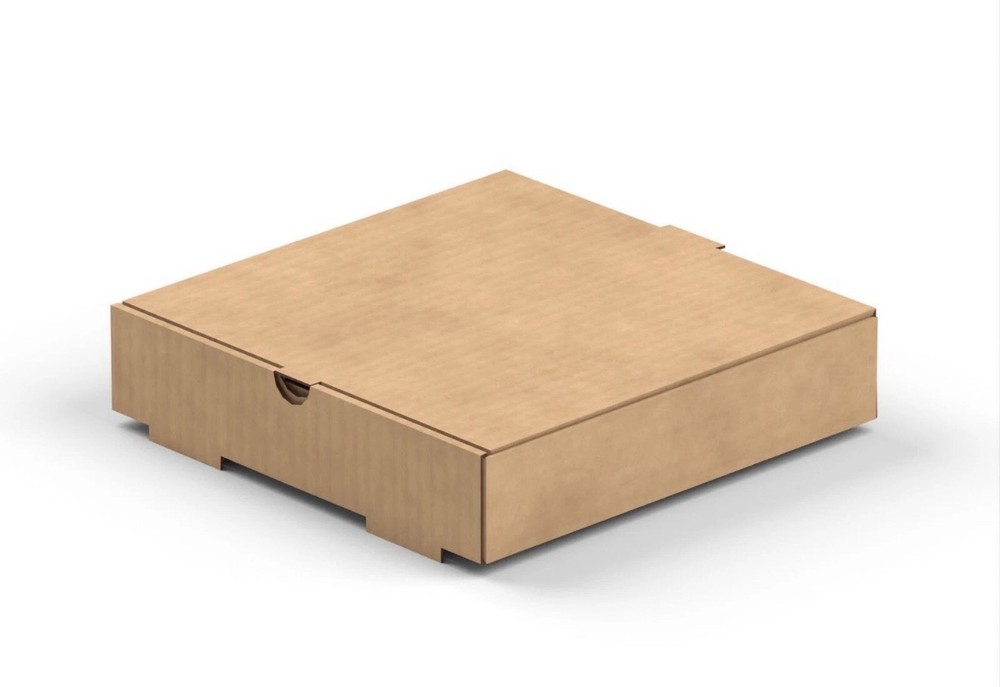 12x12x2  Kraft Corrugated Plain Unprinted Pizza / Bakery Box (100/Bundle)
