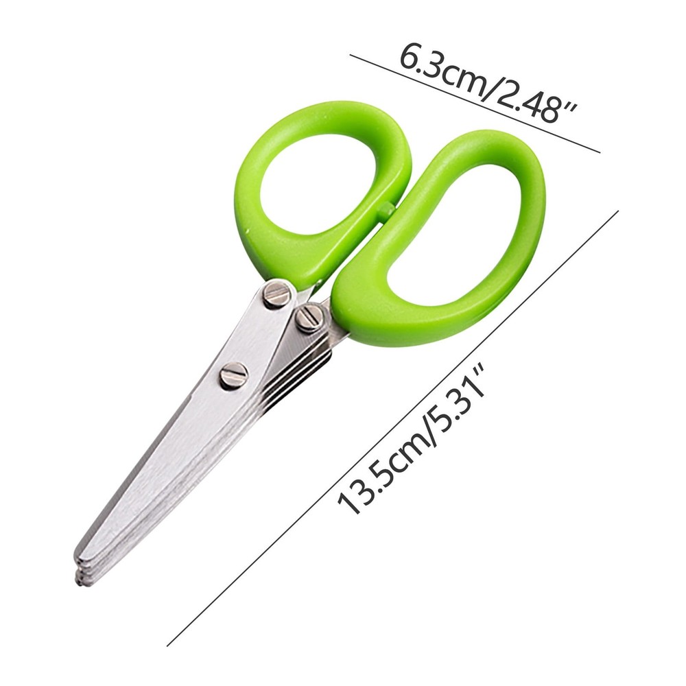 Stainless Steel Kitchen Scissors Vegetable & Herb Chopper Multifunction Cutter