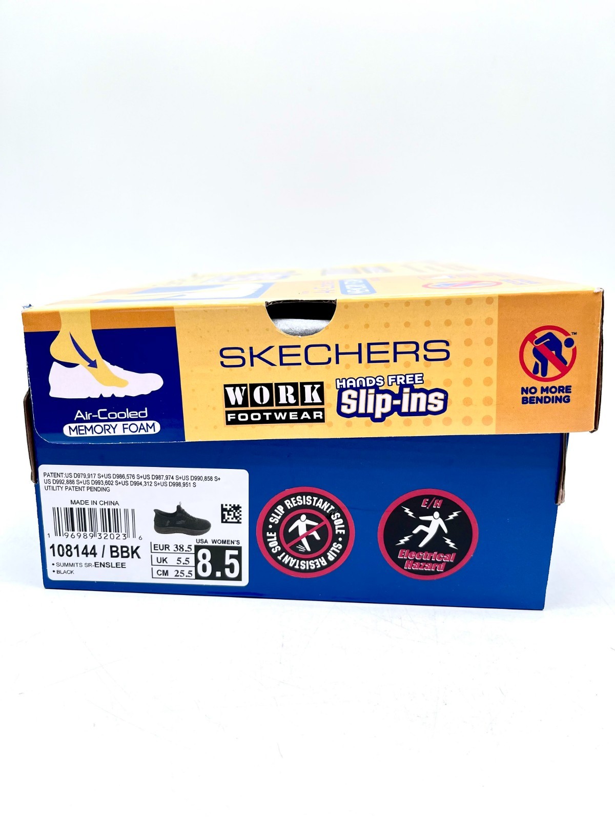 New Skechers Women's Black Slip-Ins Summits SR-Enslee Sneakers Size 8.5