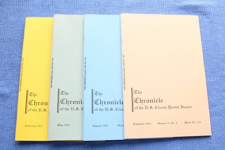 The Chronicle of US Classic Postal Issues 1992 Full year BlueLakeStamps Timeless