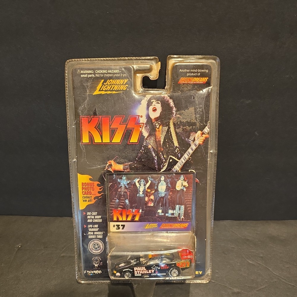 KISS RARE PURPLE FUNNY CAR JOHNNY LIGHTNING NEW UNOPENED PAUL STANLEY #37 (14)