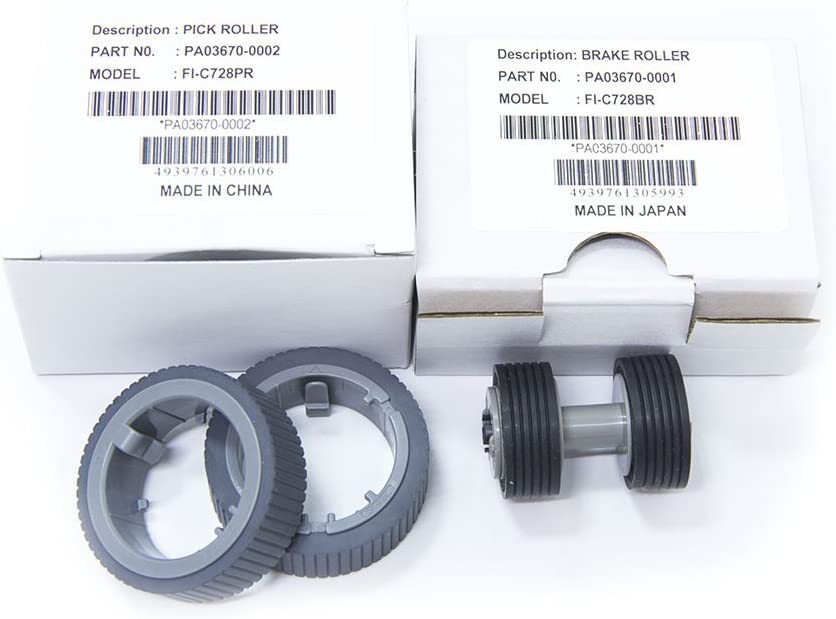 1Set Scanner Brake & Pick Roller Kit For Fujitsu Fi-7160 Fi-7180 Fi-7280 Fi-7260