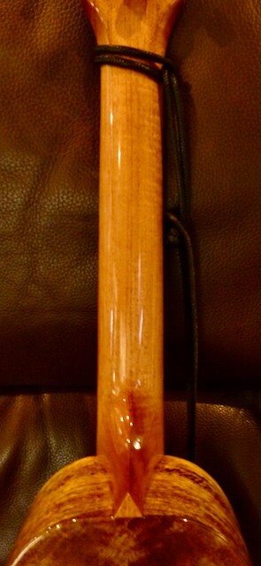 Rebel Pi Mango Tenor Ukulele, Beautiful Dark Spalted Mango!