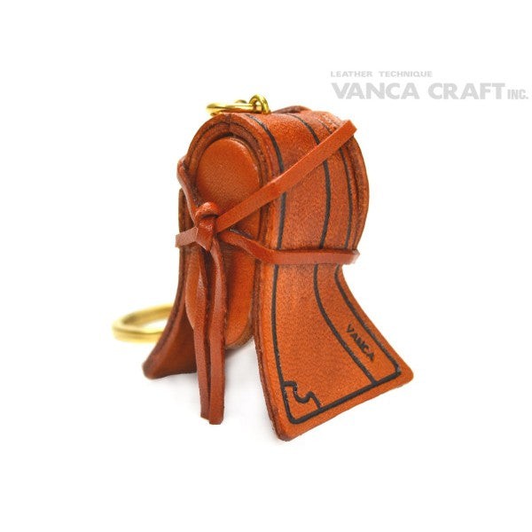 Kendo mask Leather Keychain(L)