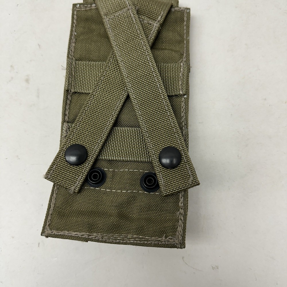 Eagle Industries MLCS Double Carbine Pouch White Stitching Tan Hook & Loop