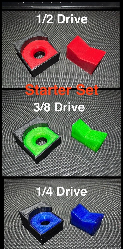 Magnetic Base Ratchet Organizer Set