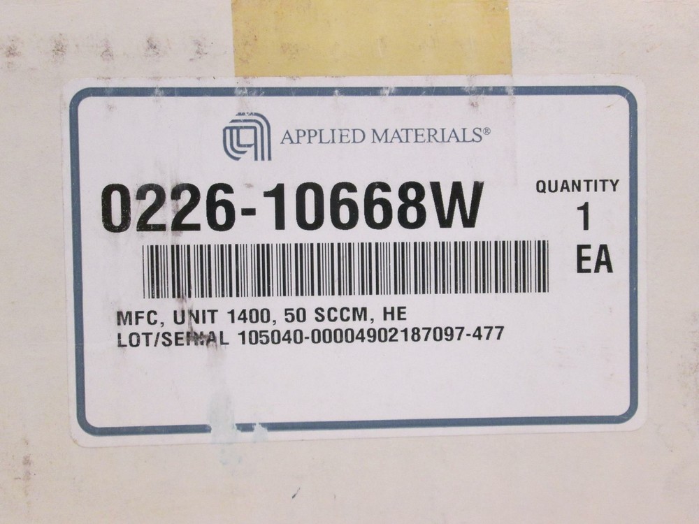 Unit UFC-1400A Mass Flow Controller MFC, He, 50 SCCM, Used