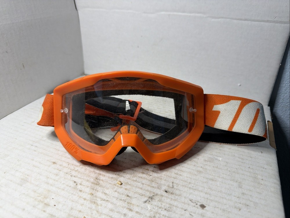 Strata Goggles With Clear Lens And Orange Frame