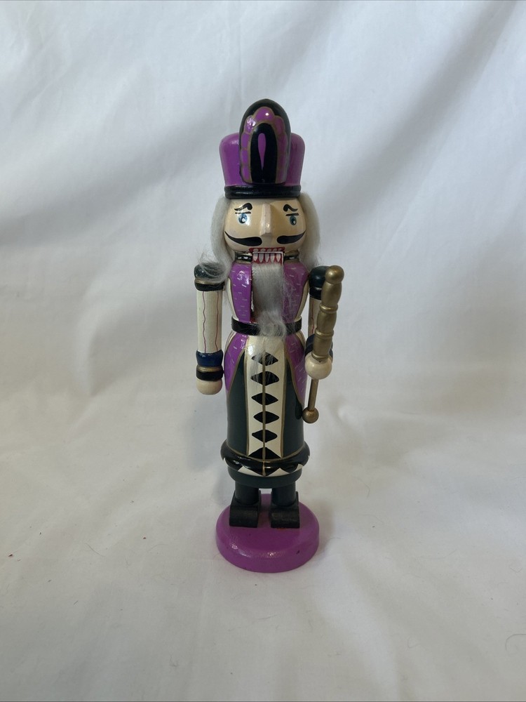 10" Purple Christmas Nutcracker