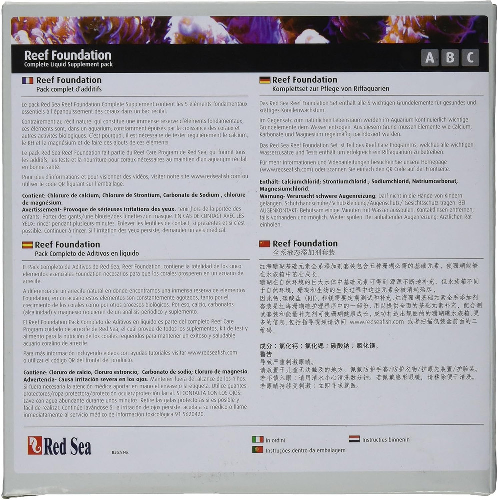 Reef Foundation Liquid Starter Kit, 3 by 250Ml, 3-Pack