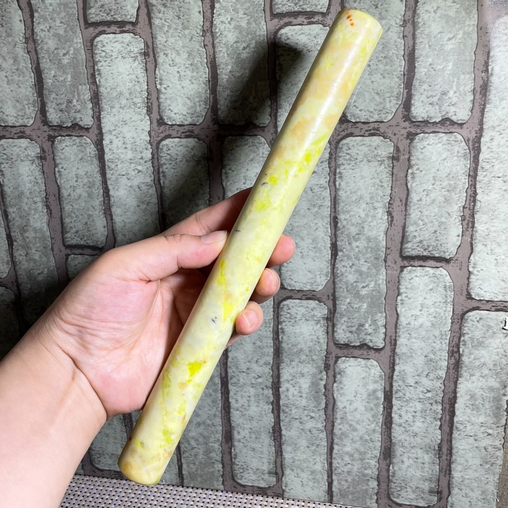 1pc Jadeite Boulder stone Rough Raw Cut rolling pin Jade Specimen - random