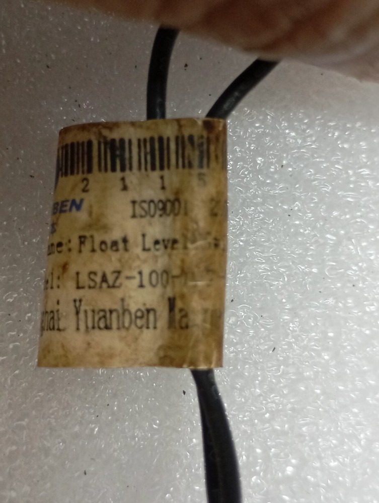 YUANBEN FLOAT LEVEL Model . LSAZ-100-50 MOUNT WATER LEVEL SENSOR