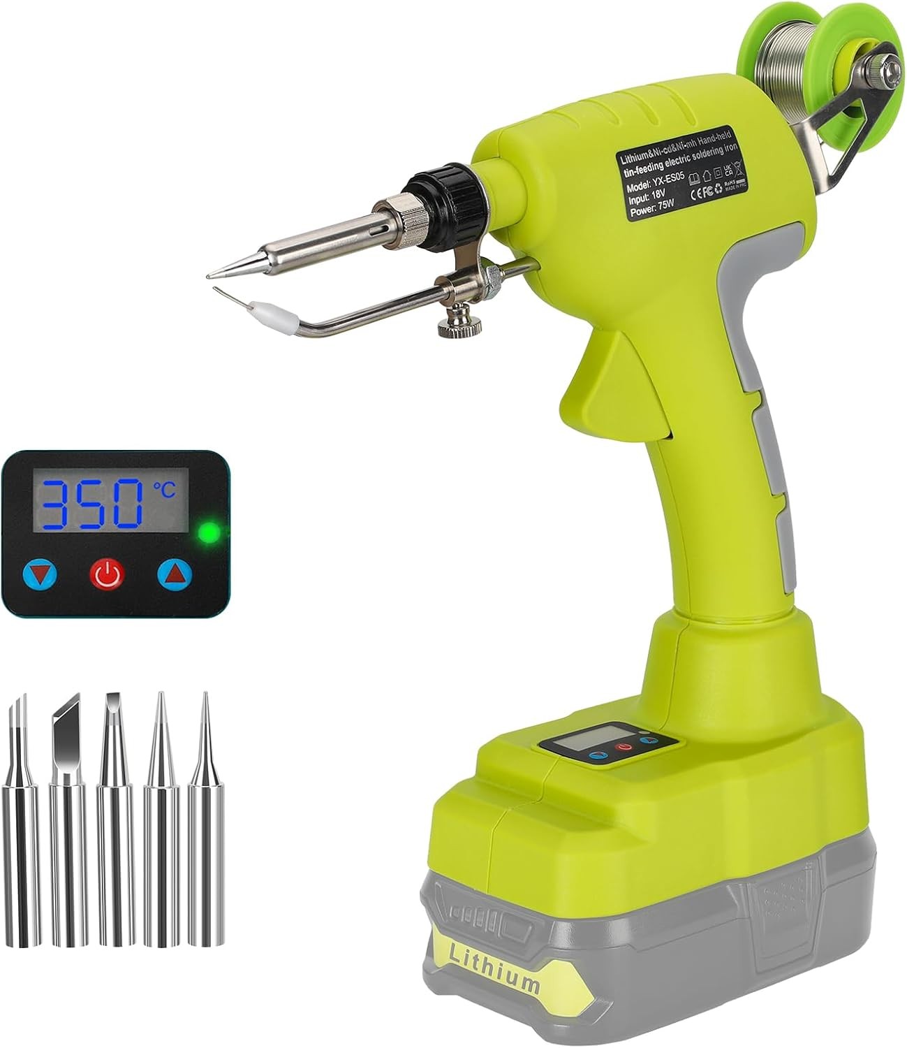 Cordless Soldering Iron Kit Multifunction Welding Tools for Ryobi 18V Battery US