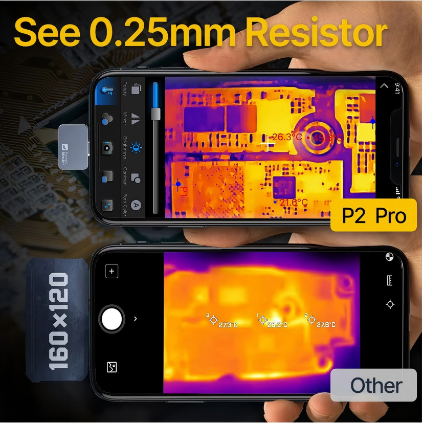 Thermal Master P2 Pro Infrared Thermal Imager Camera With Macro Lens For Android