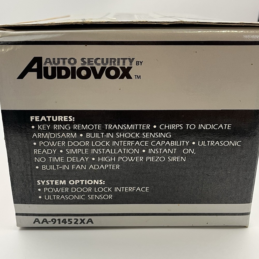 Audiovox Auto Security Model # AA-91452XA Remote Control Current Sensing Alarm